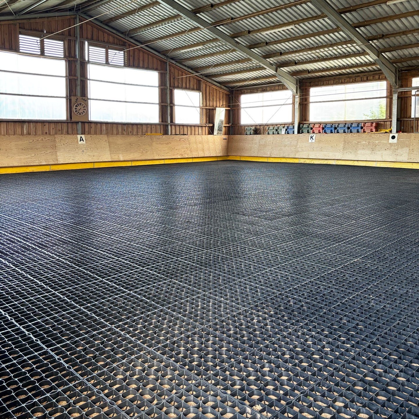 Reitplatzmatte ProGrid RG30 , schwarz, 1 m² entspricht 4 Platten 50x50x3 cm