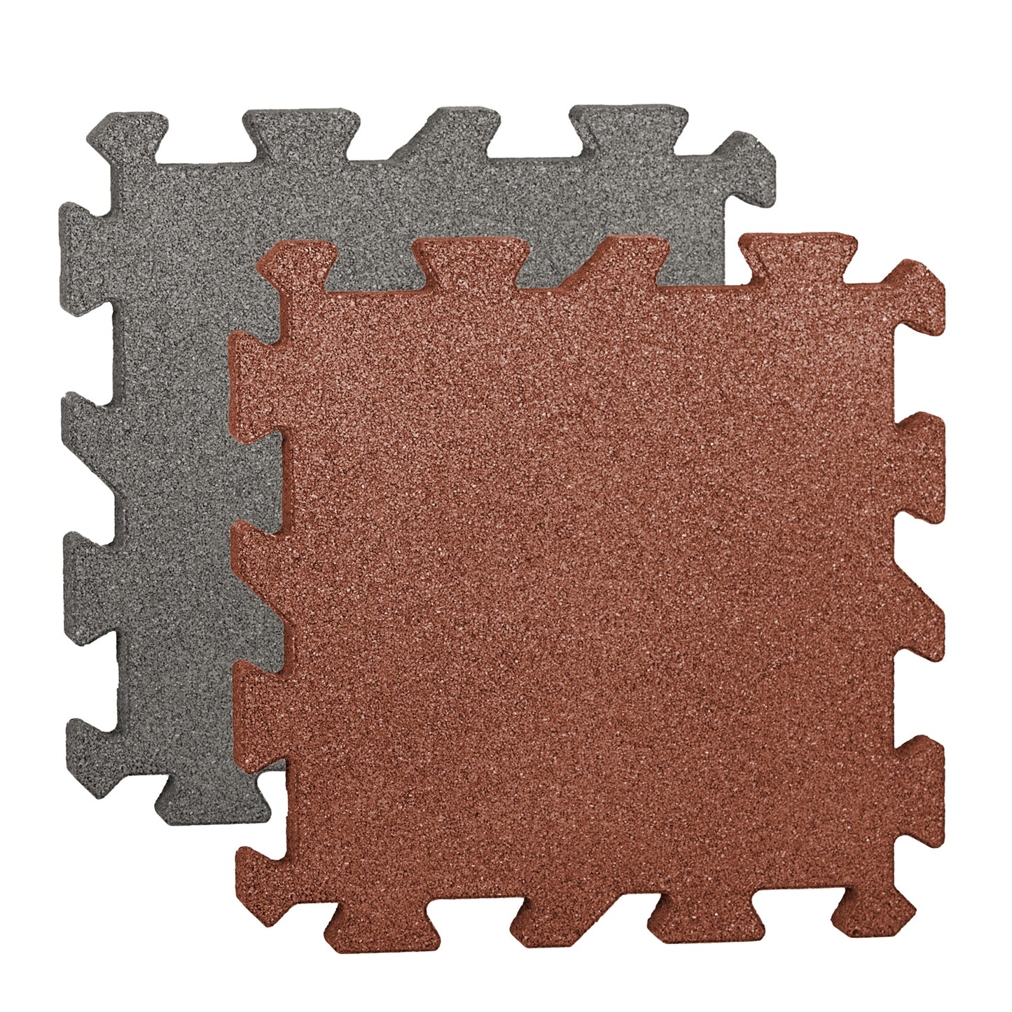 Gummi-Quadratmatte in rotbraun oder grau - 1 m² entspricht 4 Platten 50x50 cm