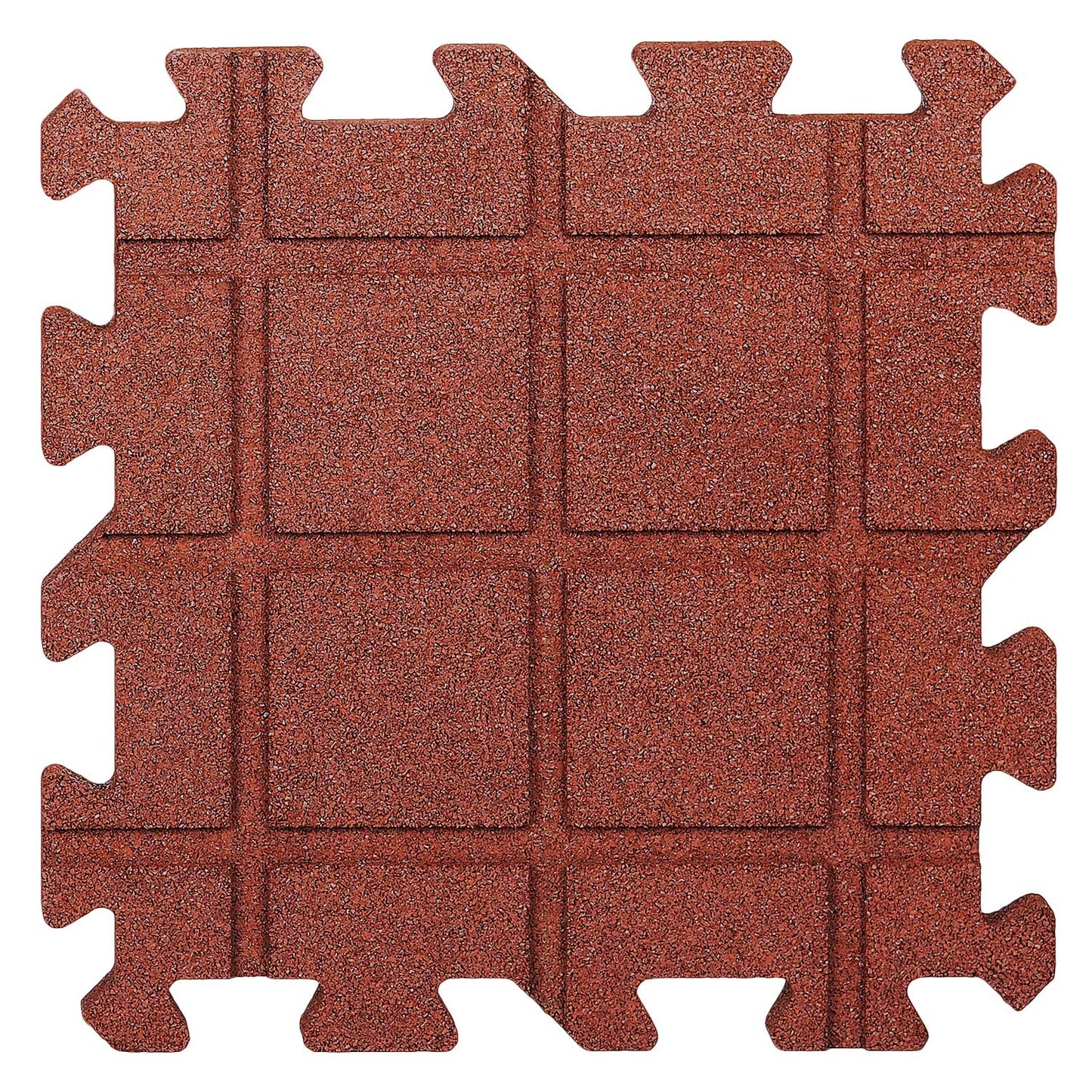Gummi-Quadratmatte in rotbraun oder grau - 1 m² entspricht 4 Platten 50x50 cm