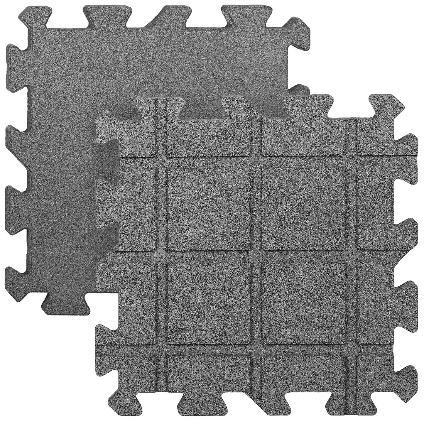 Gummi-Quadratmatte in rotbraun oder grau - 1 m² entspricht 4 Platten 50x50 cm