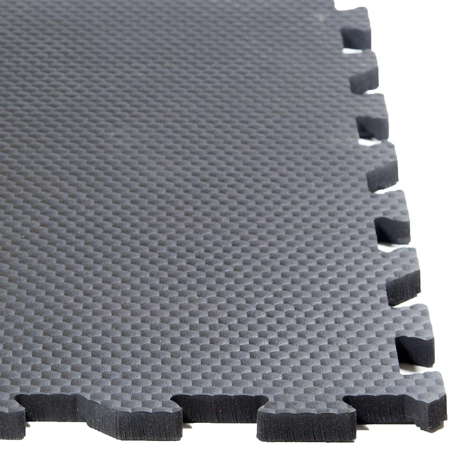 Puzzle Boxenmatte aus Vollgummi, schwarz, 116x78x1,8 cm