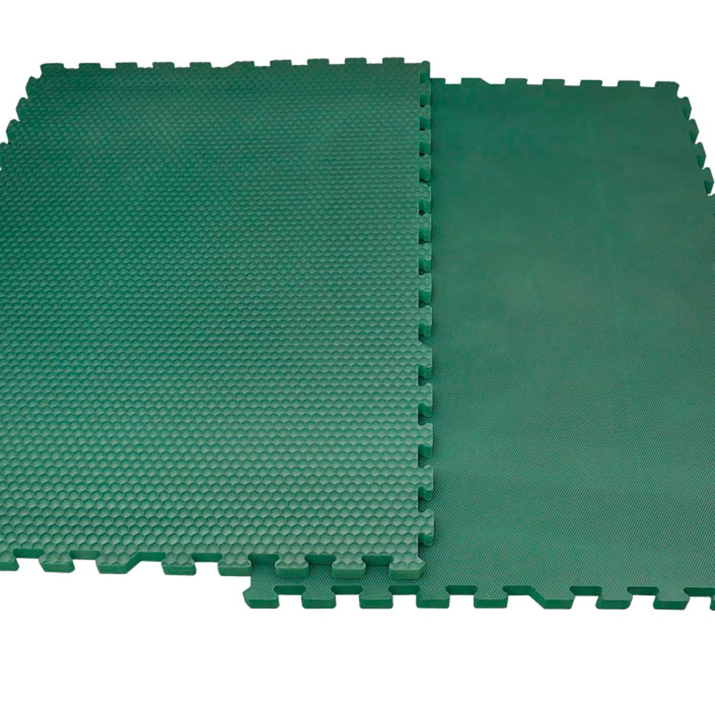 EVA-Stallmatte grün, mit Rundumverzahnung - 120x80x2,5 cm
