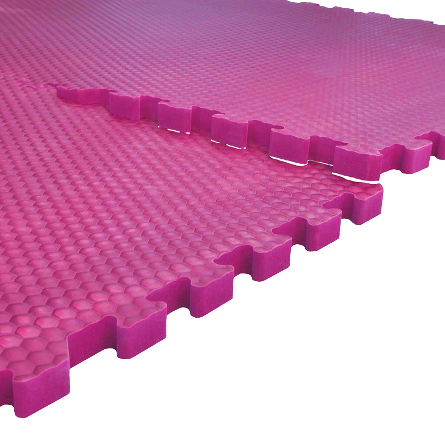 EVA-Stallmatte pink, mit Rundumverzahnung, 120x80x2,5 cm