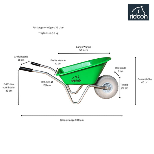 Ridcon Kinderschubkarre Heidi, Hugo, Helga, Hans, Hanno und Helene
