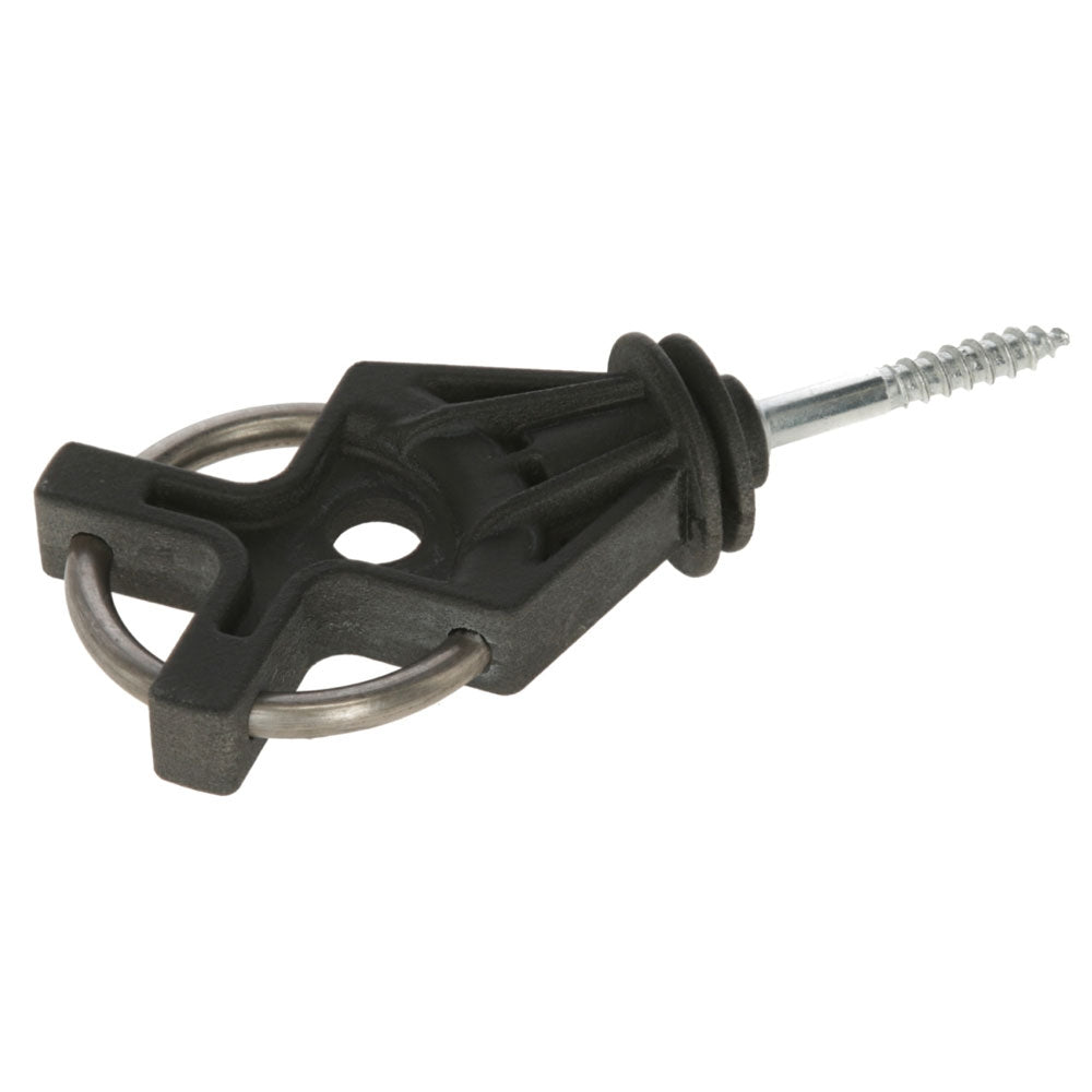 Torgriffisolator für Holzpfosten, schwarz - 6 Stück/Pack