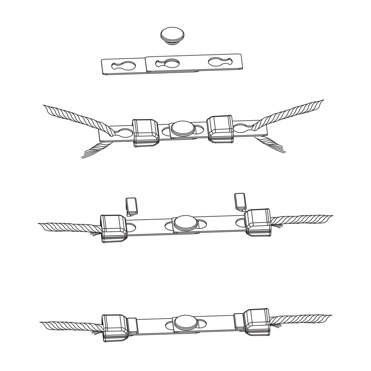 Safety Link für Seil – Litzclip - 6 Stück / Pack