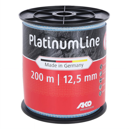 Weidezaunband PlatinumLine weiß/blau 200 m - 12,5 mm