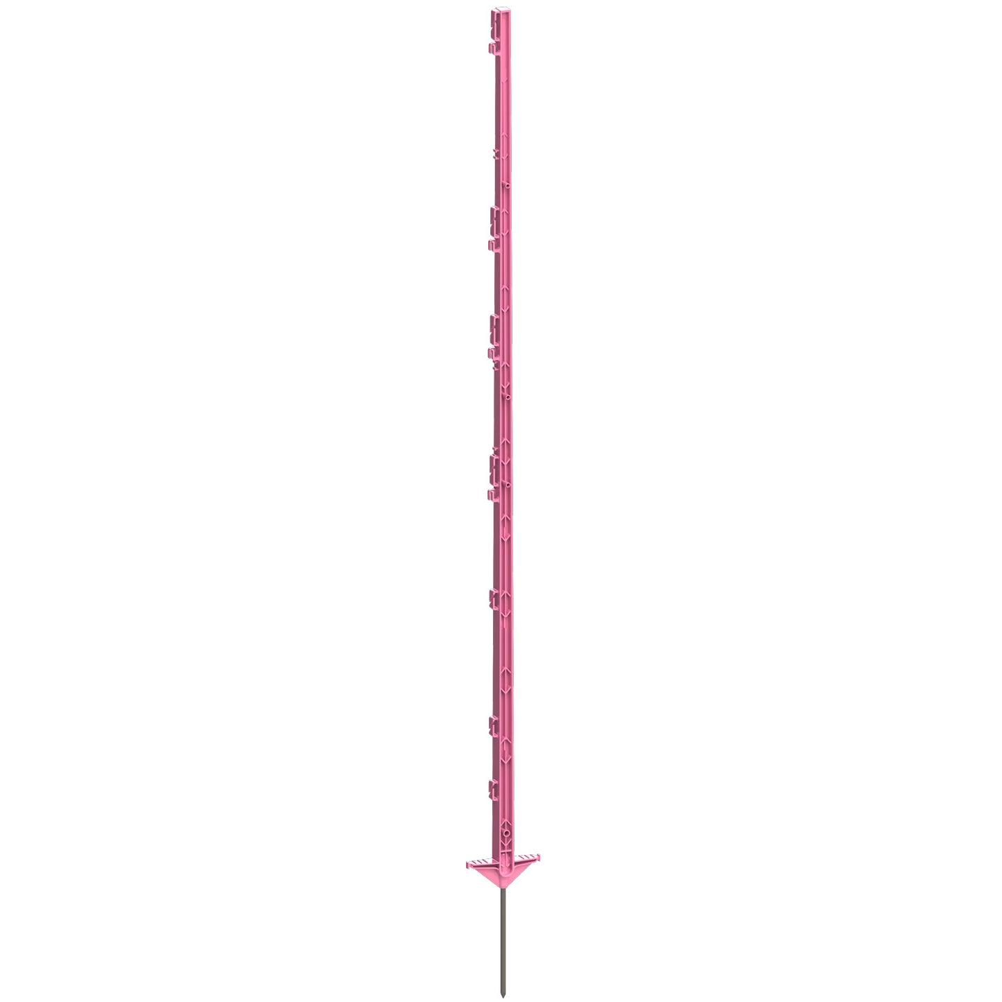 ABVERKAUF - Kunststoffpfahl mit Doppeltritt 156cm, Farbe: Pink