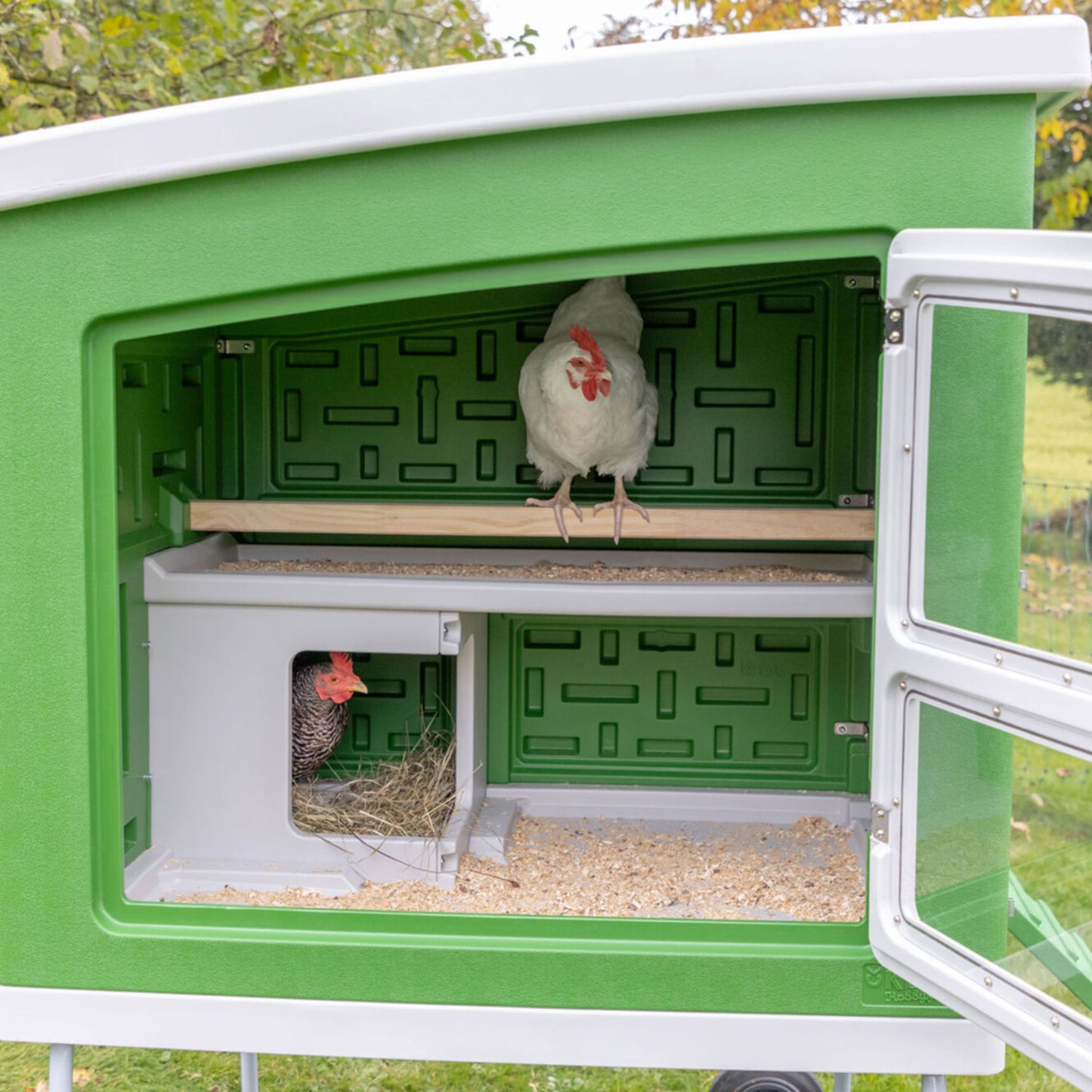 Mobile Coop Hühnerstall aus Kunststoff