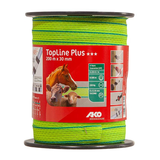 Weidezaunband neongelb/blau – 200m, 30mm