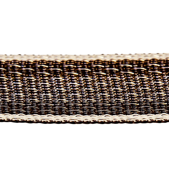ExclusivLINE Elektro-Band 4 cm braun/weiß - 200m