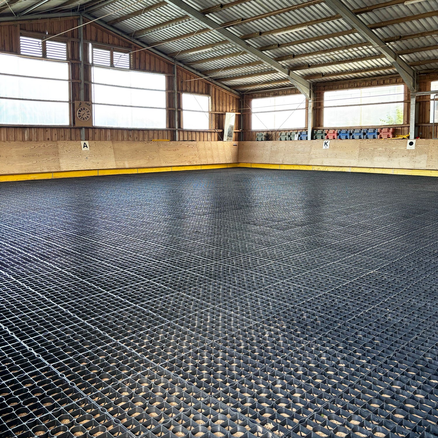 Reitplatzmatte ProGrid RG 30, schwarz, 1m² entspricht 4 Platten 50x50x3cm