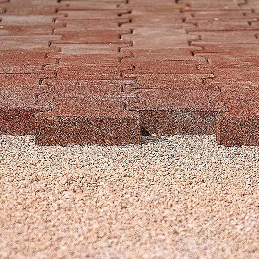 2. WAHL Gummipflasterstein Doppel-T, rotbraun, 1m² = 36 Einzelsteine 20x16x4,3cm
