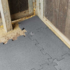 Ecke für Quadrat Stallmatten in rotbraun oder grau - Preis / Stück