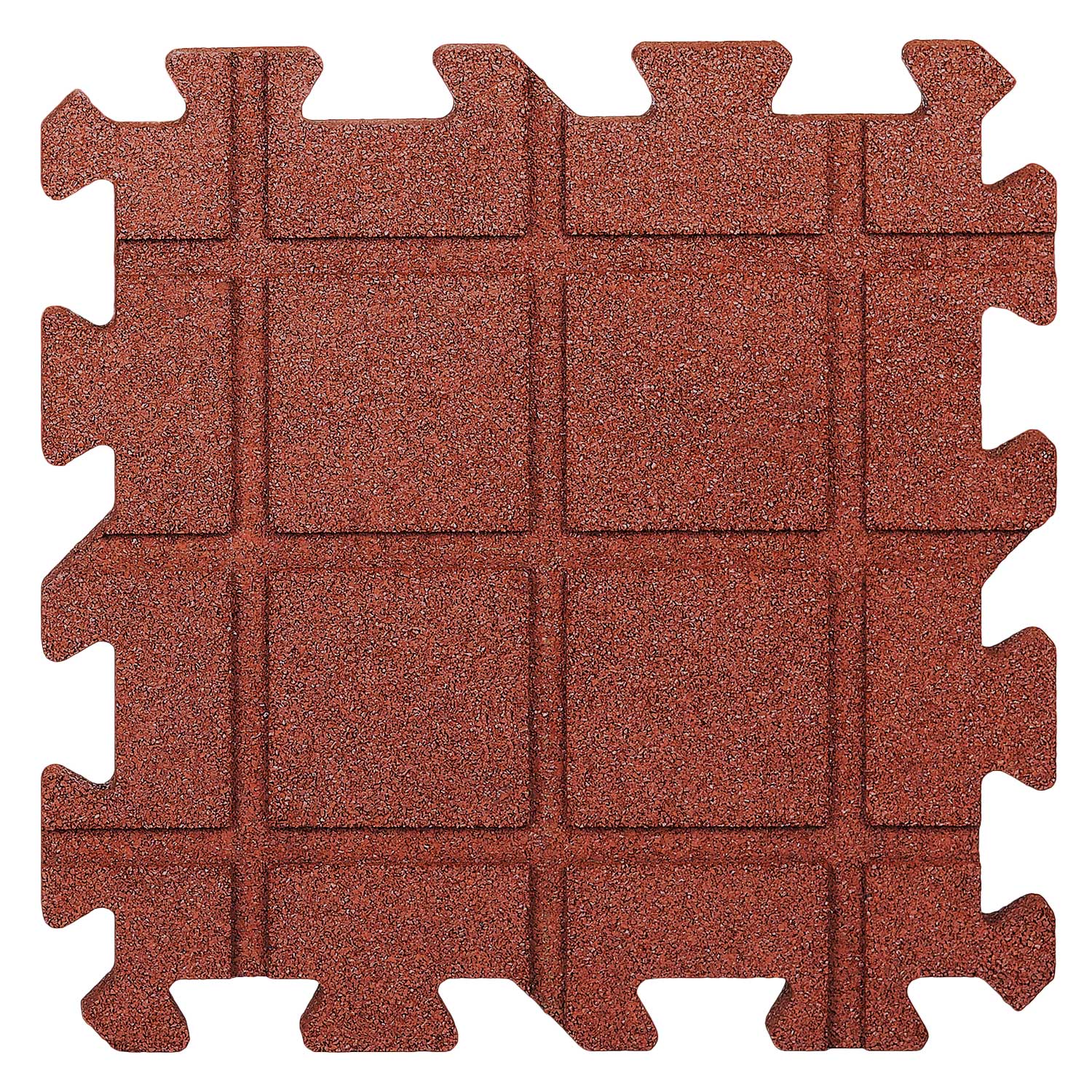 Gummi-Quadratmatte in rotbraun oder grau - 1m² entspricht 4 Platten 50x50cm