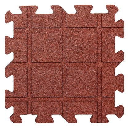 Gummi-Quadratmatte in rotbraun oder grau - 1 m² entspricht 4 Platten 50x50 cm