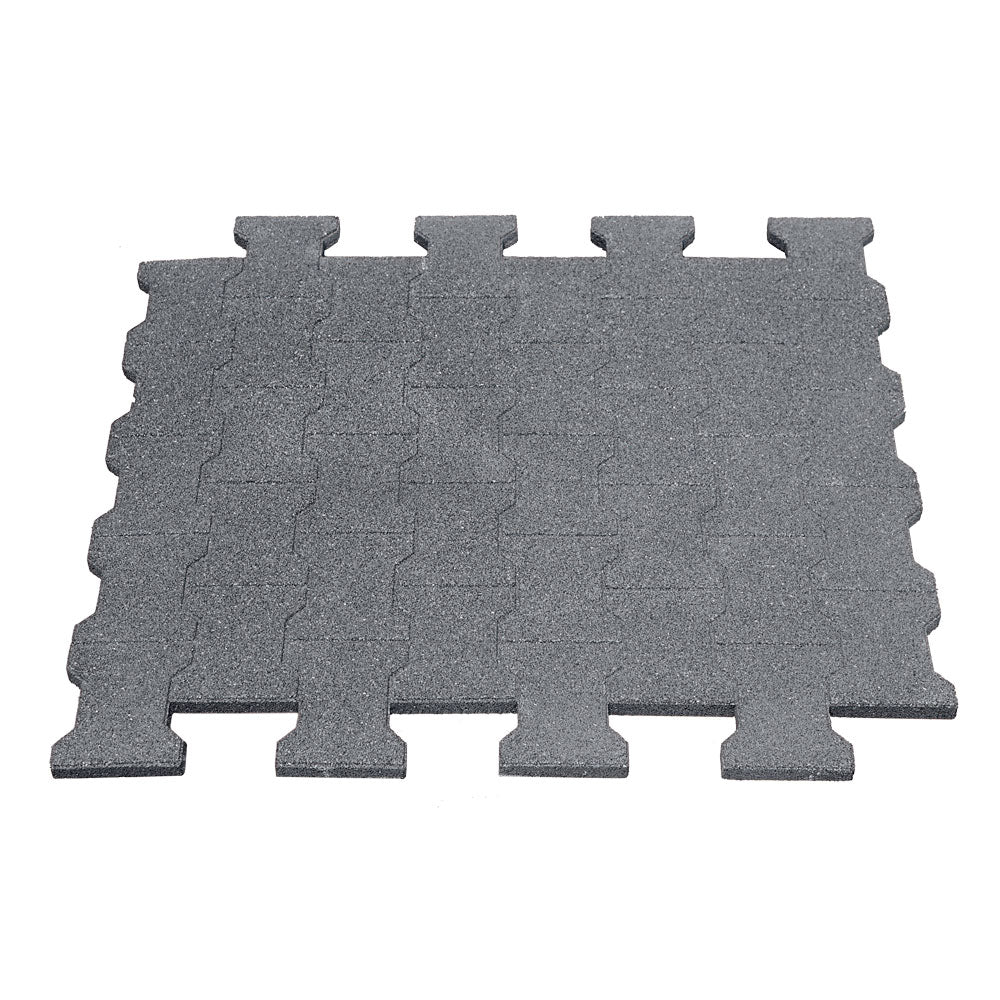 Stallmatte in Pflastersteinoptik, grau, 110x110x25 cm