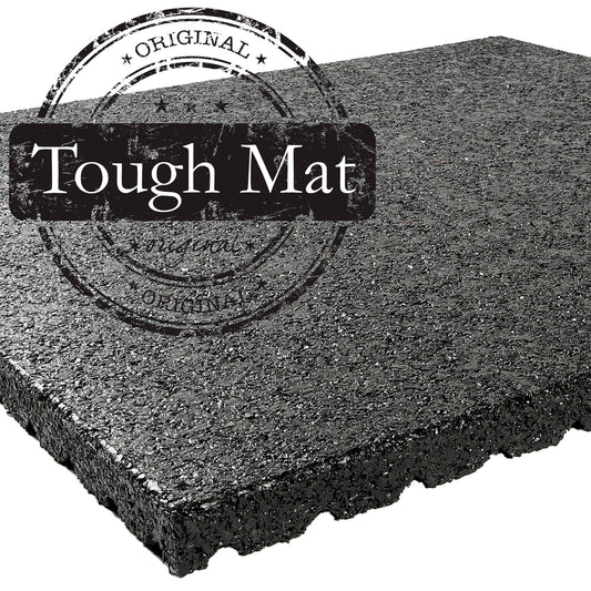 Tough Mat, Gummigranulat Stallmatte, schwarz, 100x100x4cm