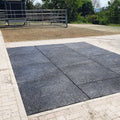 Tough Mat mit Farbfehler, Gummigranulat Stallmatte, schwarz, 100x100cm