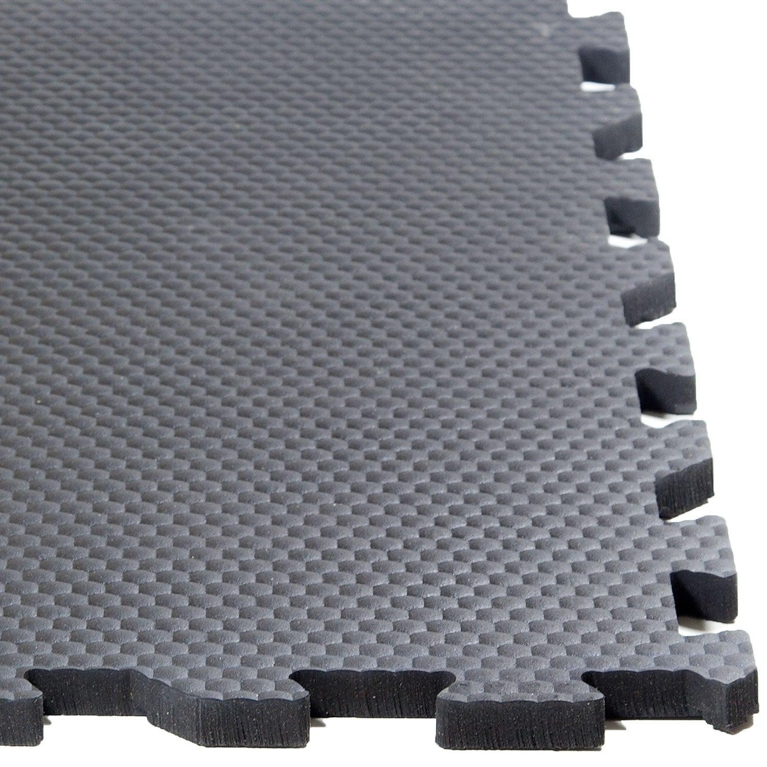 2. WAHL Puzzle Boxenmatte aus Vollgummi, schwarz, 116x78x1,8 cm