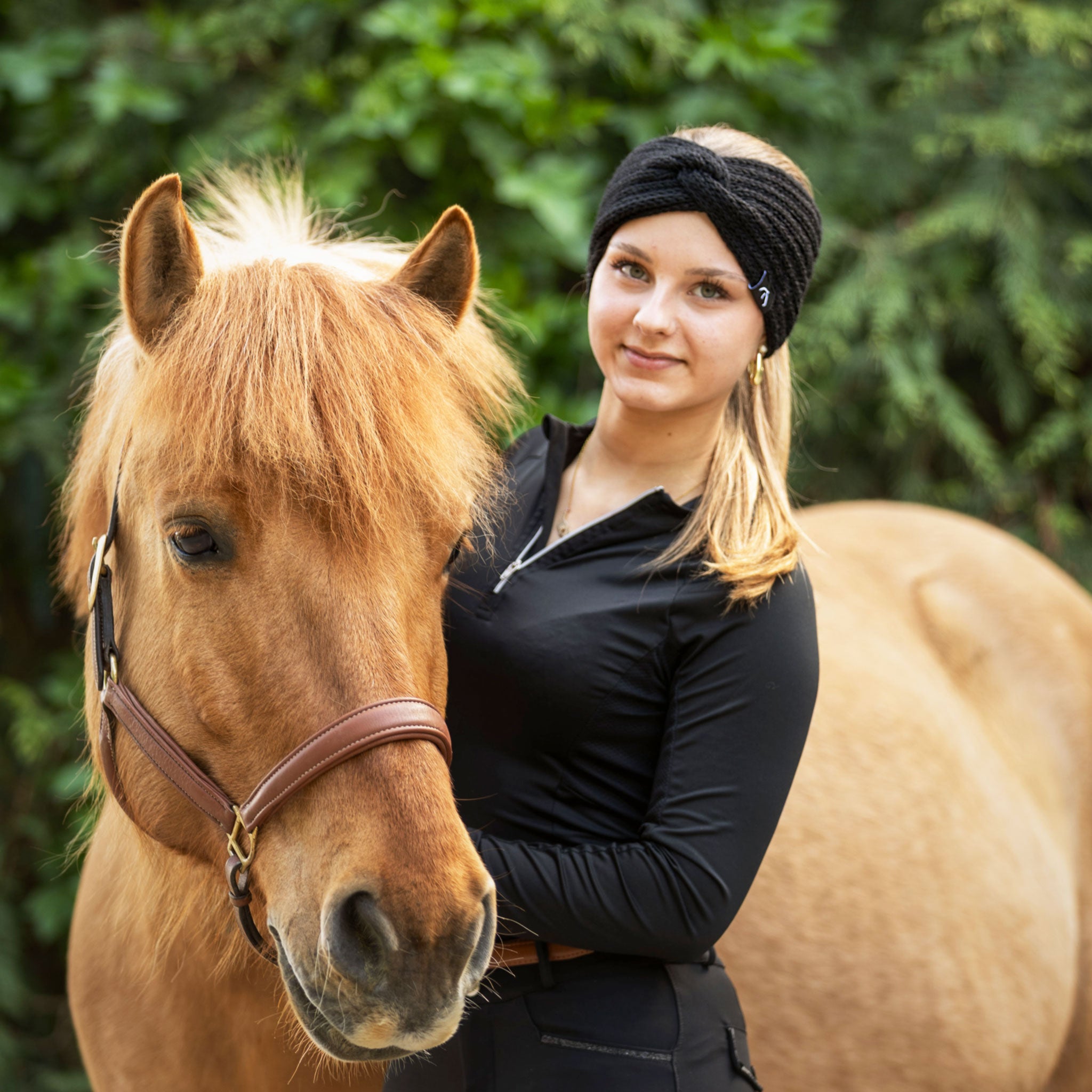 RIDCON Stirnband in Einheitsgröße, Farbe: Schwarz
