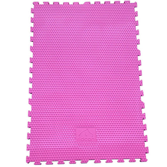 EVA-Stallmatte pink, mit Rundumverzahnung, 120x80x2,5 cm