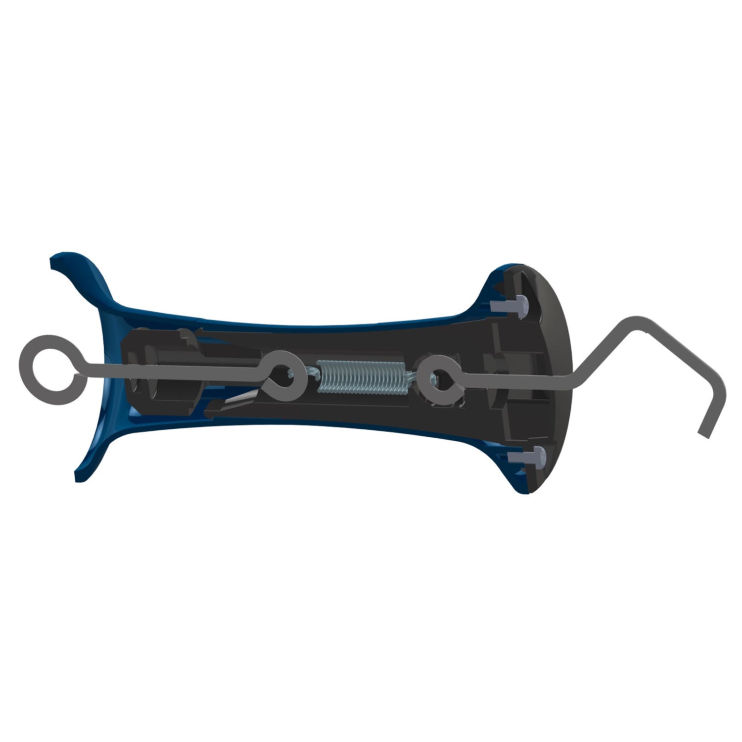 Torgriff Premium mit Litzclip Bandanschluss 40 mm, blau