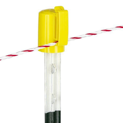 Kopfisolator für T-Pfosten, 10 er Pack,  gelb