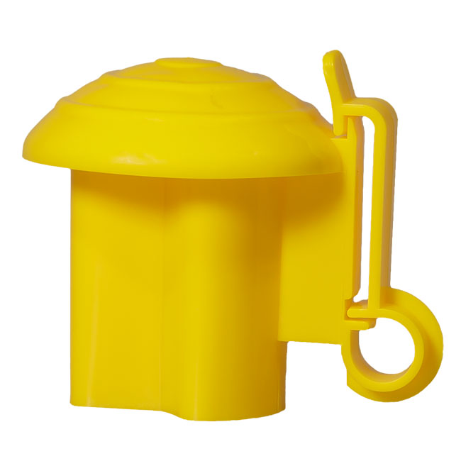 Kopfisolator für T-Pfosten, 10er Pack,  gelb oder schwarz