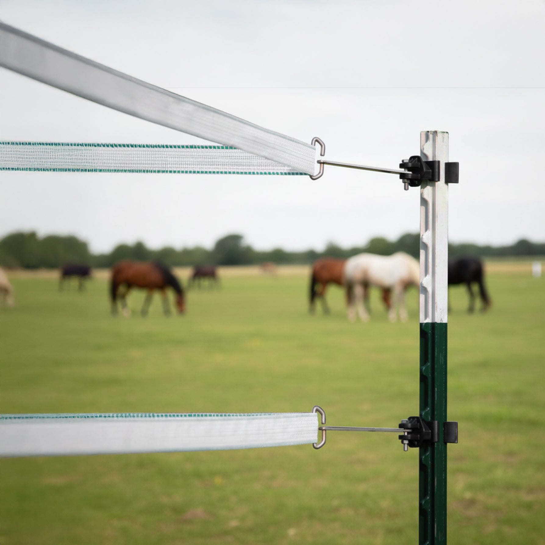 Ecklösung T-Pfosten, 4 er Pack, schwarz