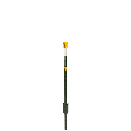 Metallpfahl T-Pfosten 167cm aus Schienenstahl, ohne Isolatoren