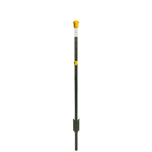 Metallpfahl T-Pfosten 213cm aus Schienenstahl, ohne Isolatoren