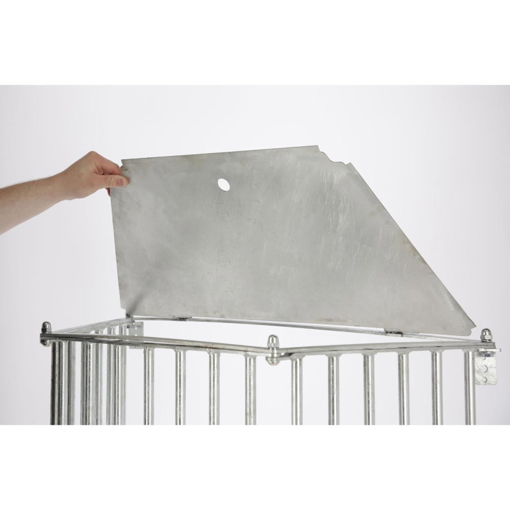 Wandraufe SlowFeed Plus aus Metall- Farbe: Silber