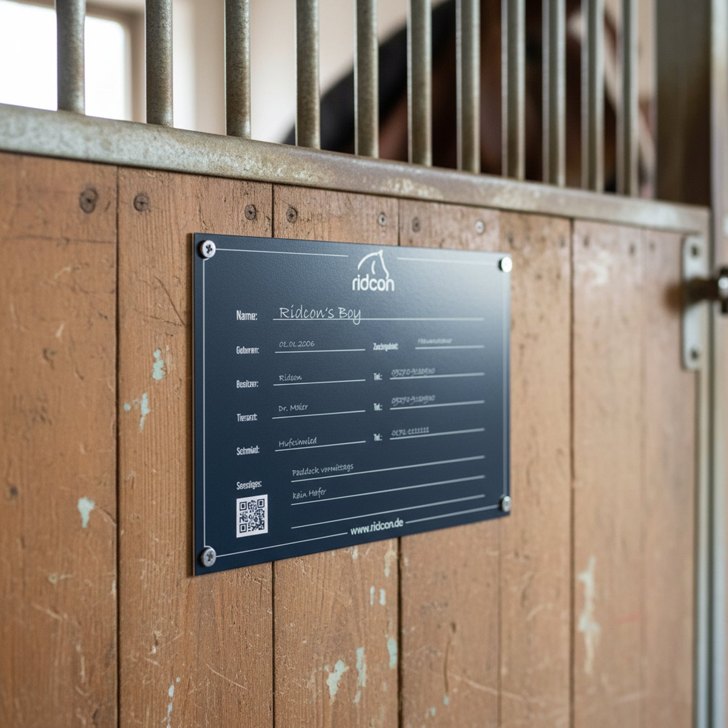 Boxen- und Stallschild