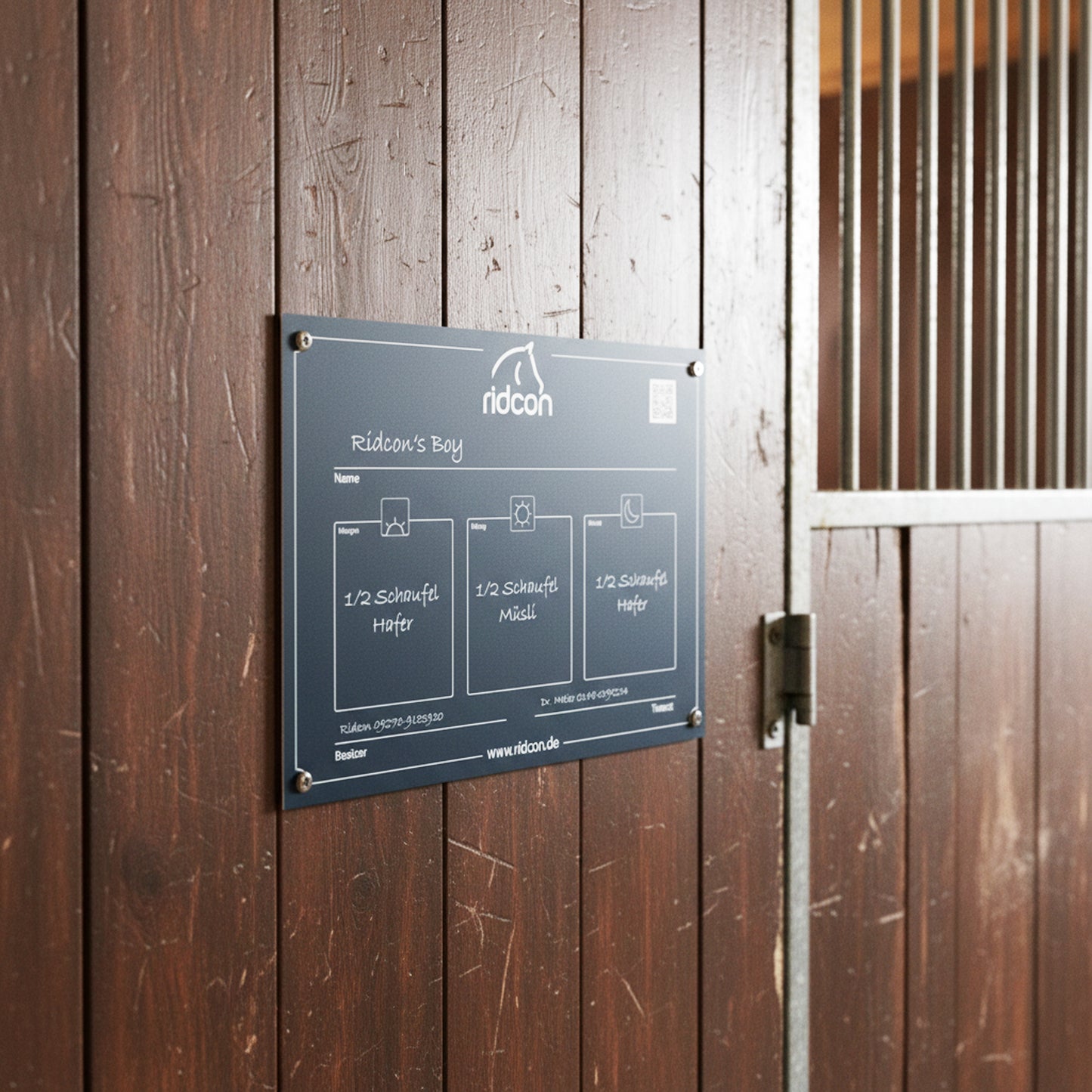 Stall- und Futtertafel