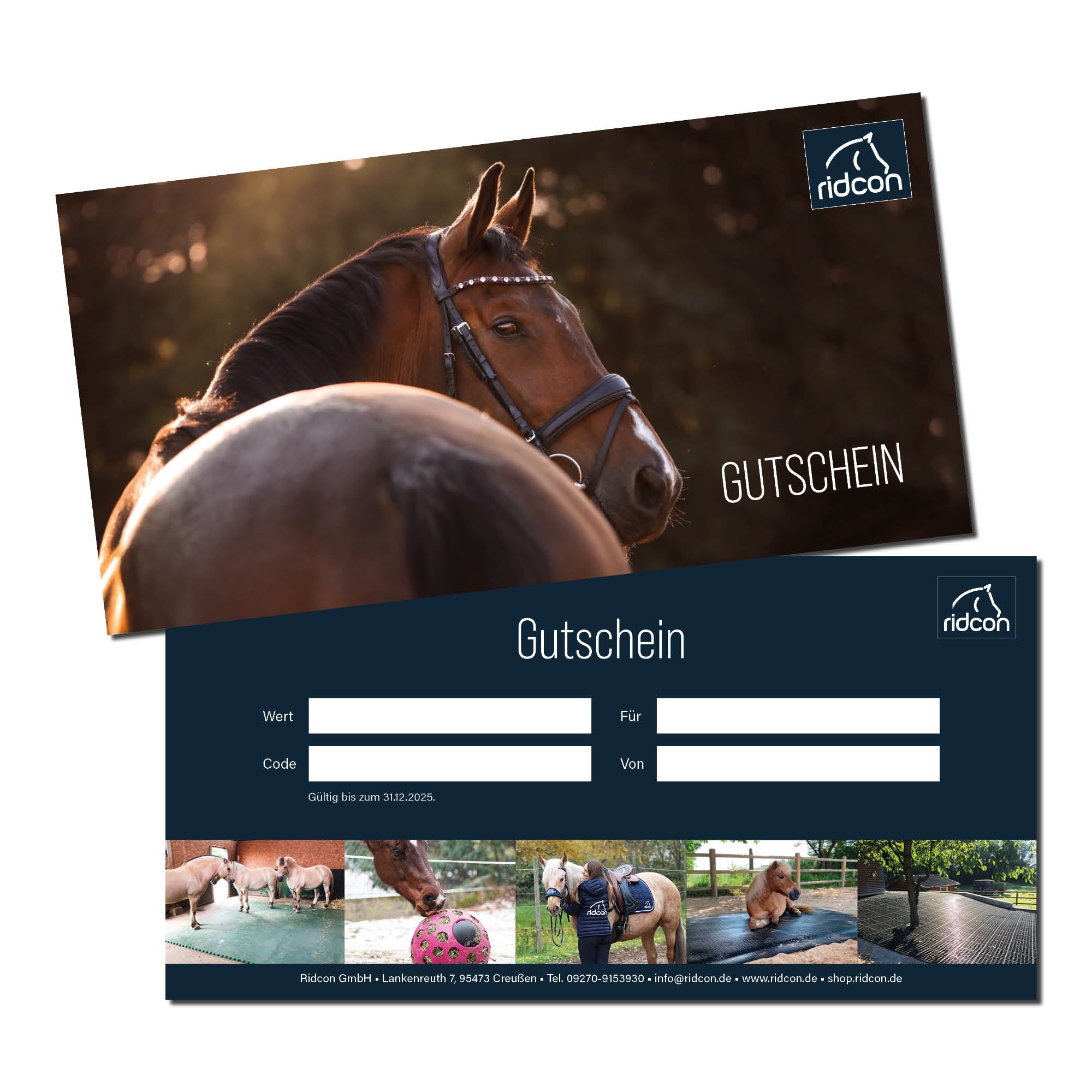 Shop-Gutschein in versch. Ausführungen, Papierformat