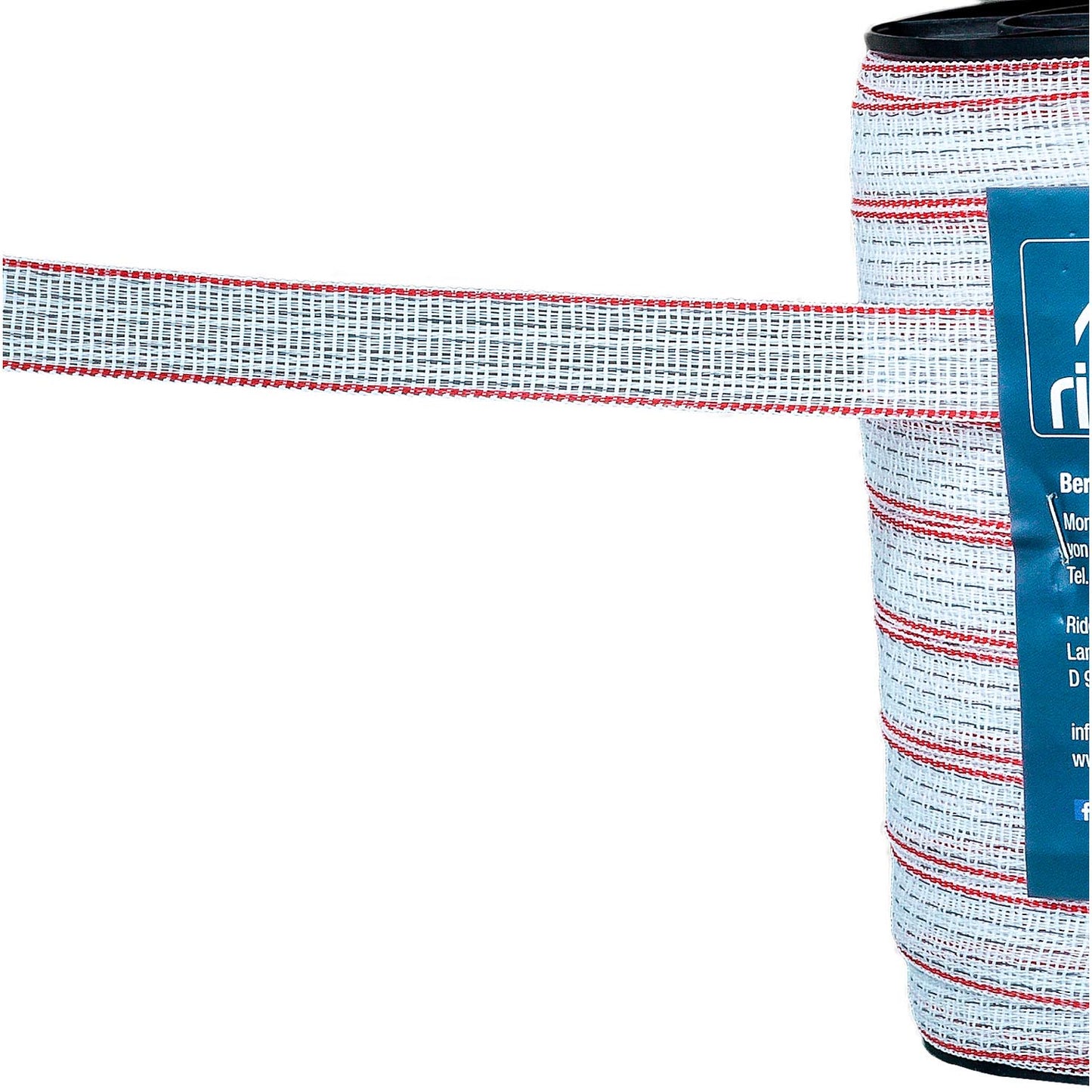 Hammerline Weidezaunband weiß/rot– 200m, 20mm