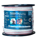 Hammerline Weidezaunband weiß/rot– 200m, 40 mm