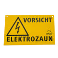Warnschild für Koppel aus Kunststoff - Farbe: Gelb