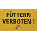Warnschild für Koppel aus Kunststoff - Farbe: Gelb