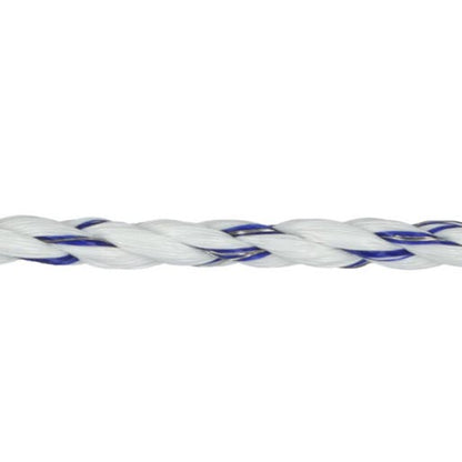 Premium Light Weidezaunseil weiß/blau – 400m, 6 mm