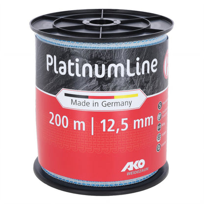 Weidezaunband PlatinumLine weiß/blau 200 m - 12,5 mm