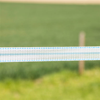 Weidezaunband PlatinumLine weiß/blau 200 m - 20 mm