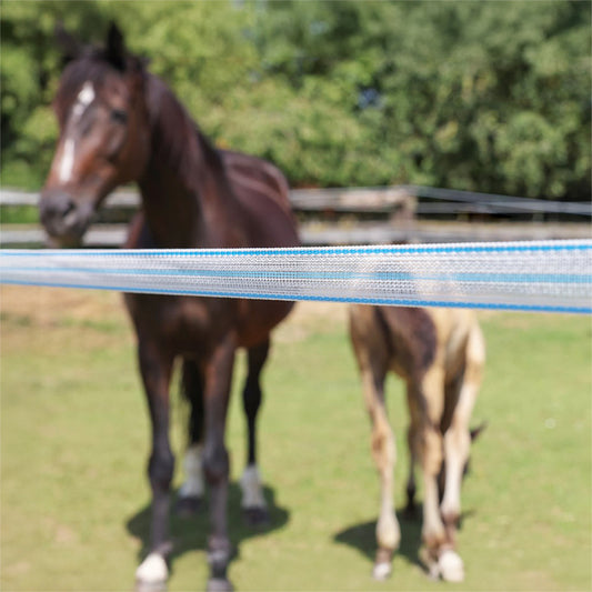 Weidezaunband PlatinumLine weiß/blau 200 m - 20 mm