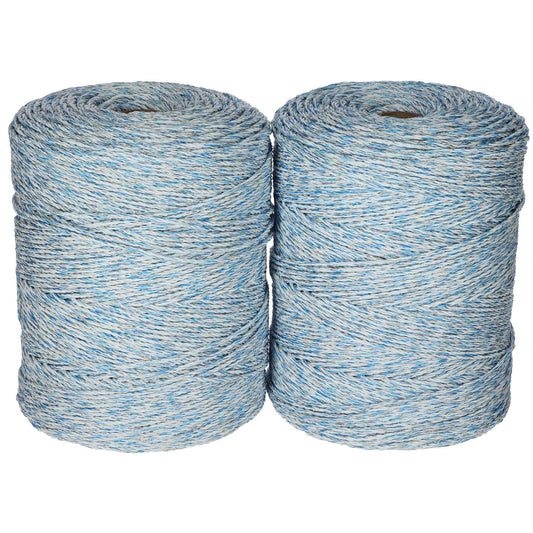 Premium Light Doppelpack Weidezaunlitze weiß/blau – 600m