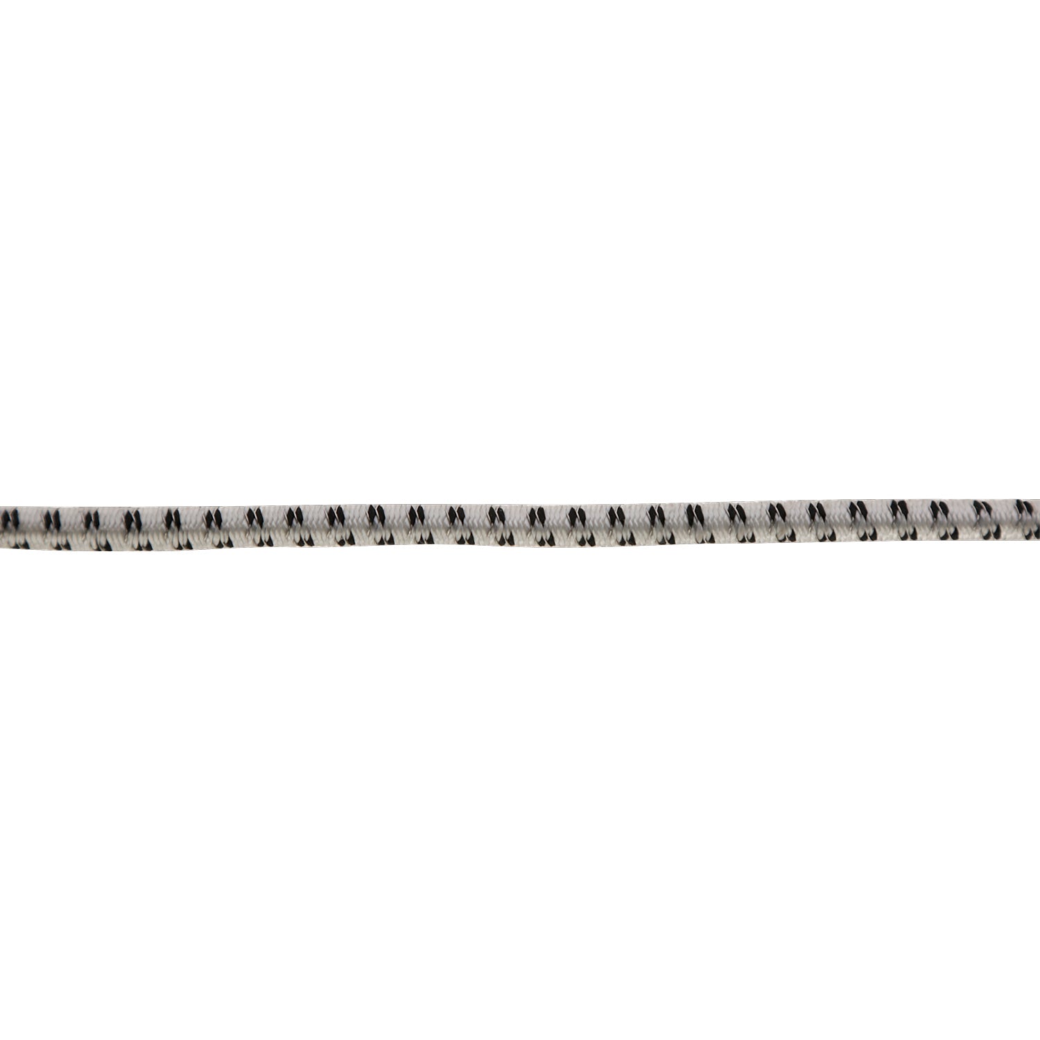 Gummi Elektroseil weiß/schwarz - 25 m - 7mm