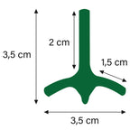 Metallpfahl T-Pfosten 182cm aus Schienenstahl, ohne Isolatoren, Ansicht 4