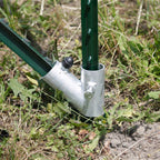 Zaunanfangs-Set für T-Pfosten- 1 Stück/Set, Farbe: Silber, Ansicht 3