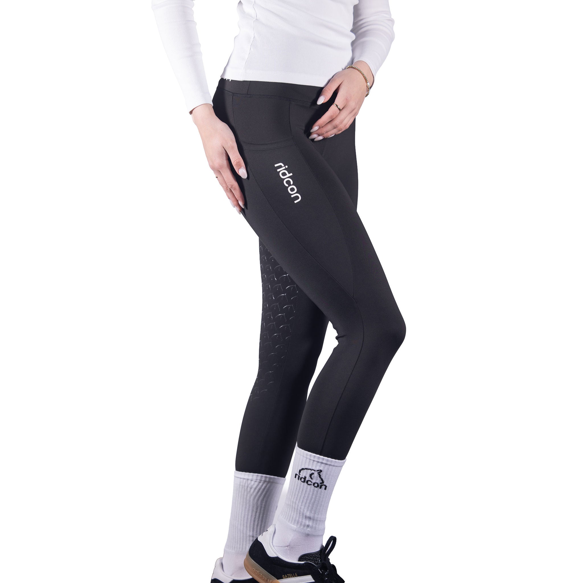RIDCON Reitleggings mit Silikon-Vollbesatz für Damen