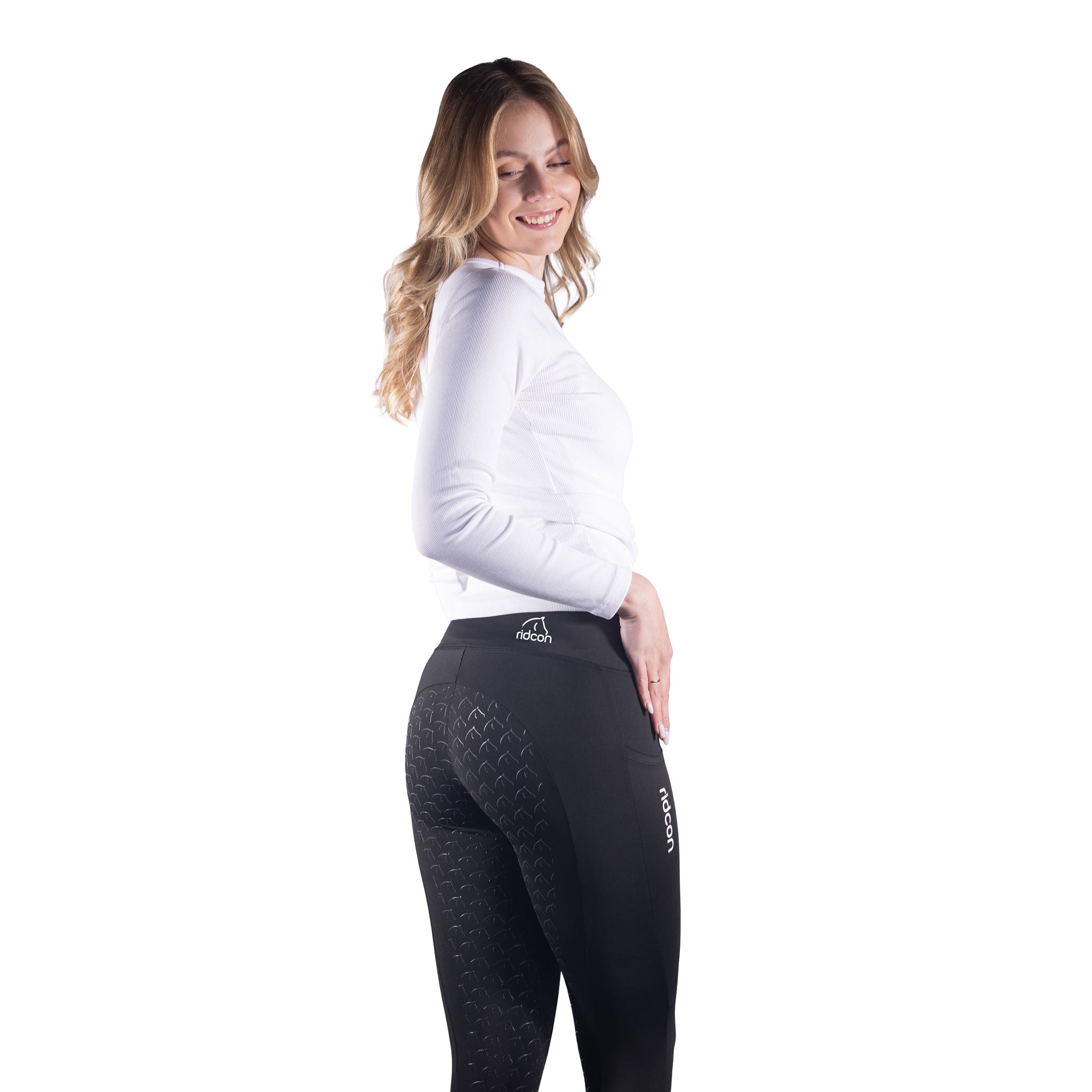 RIDCON Reitleggings mit Silikon-Vollbesatz für Damen